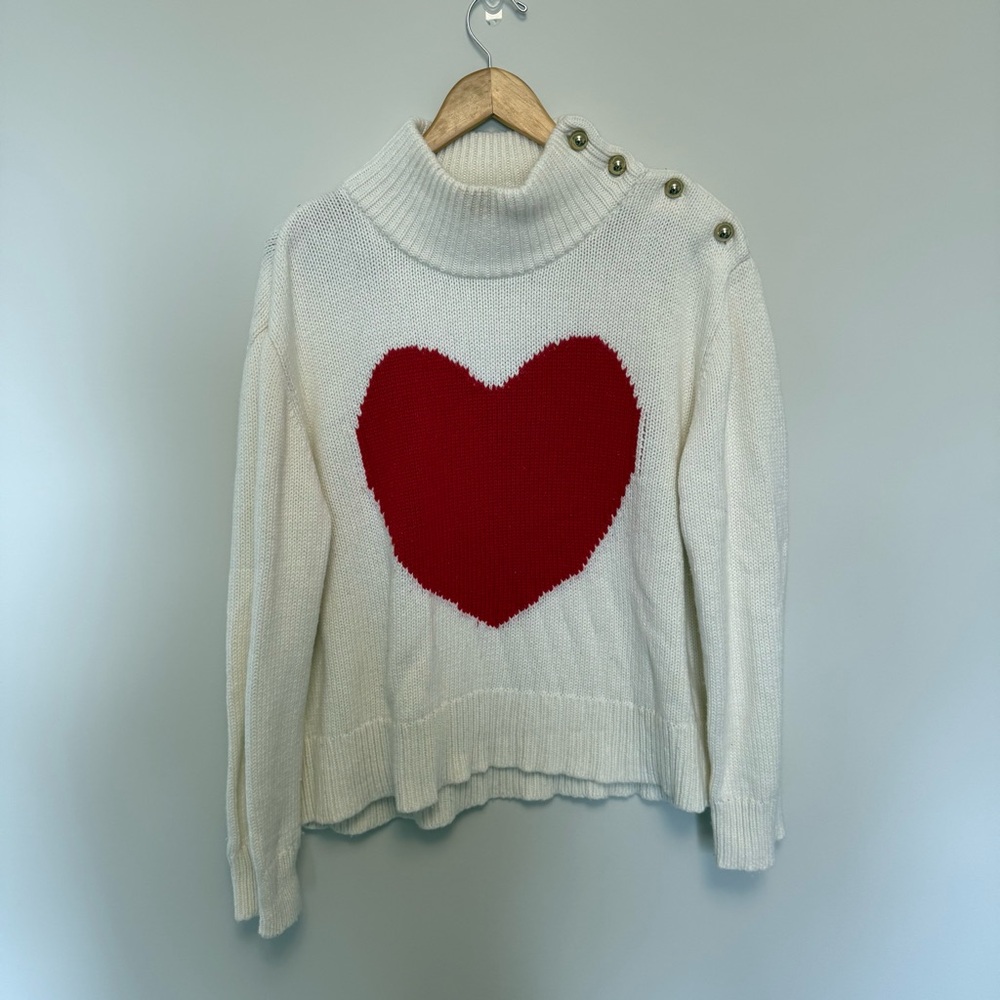 KATE SPADE HEART INTARSIA SWEATER - Picture 3 of 8